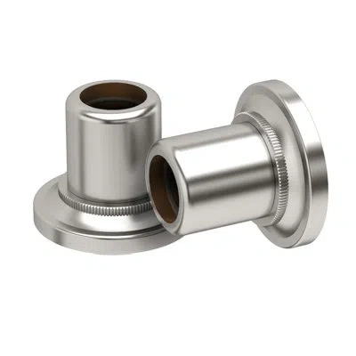 Gatco Tiara Shower Rod Ends | Pair Of Wall Mount Flange In Satin Nickel