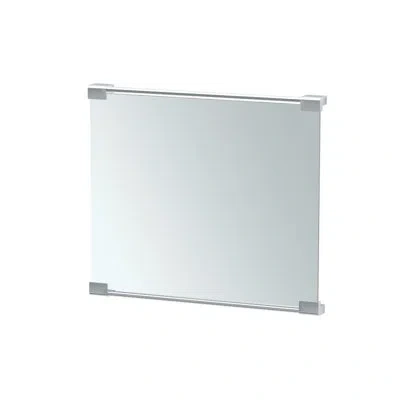 Gatco Wall Mount Décor Mirror | Rectangle Bathroom Vanity Mirror, Mount Landscape Or Portrait In Chrome