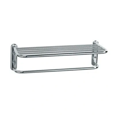 Gatco Wall Mount Stainless Steel Towel Rack With 1 Towel Bar | Spa Rack In Chrome
