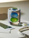 Gather Hand-blown Glass Paperweight