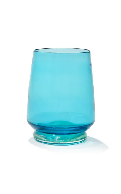 Gather Miami Glass Tumbler In Blue