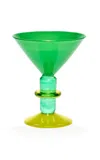 Gather Miami Martini Glass In Green