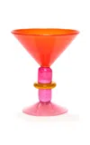 Gather Miami Martini Glass In Red