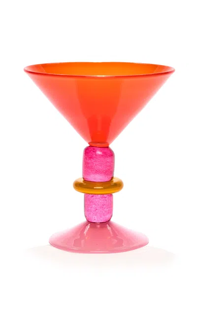 Gather Miami Martini Glass In Red