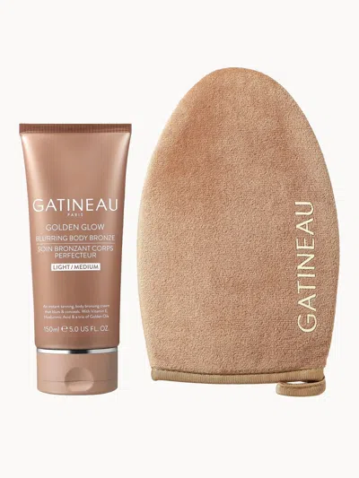 Gatineau Golden Glow Blurring Body Bronze Light Medium & Luxury Tanning Mitt Duo