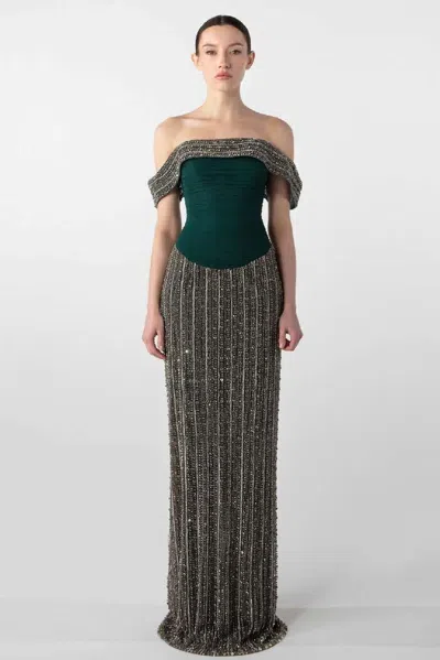 Gatti Nolli By Marwan Hand-embroidered Gown