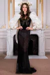 GATTI NOLLI BY MARWAN GATTI NOLLI BY MARWAN ILLUSION SEE-THROUGH GOWN