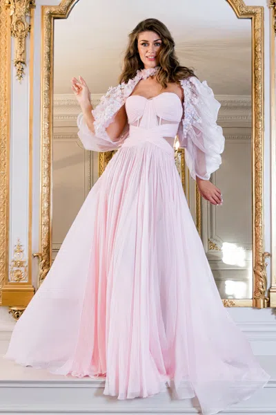 Gatti Nolli By Marwan Two-piece Bolero Gown In Multi