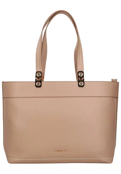 Gattinoni Bag Amelia Shopping In Nude