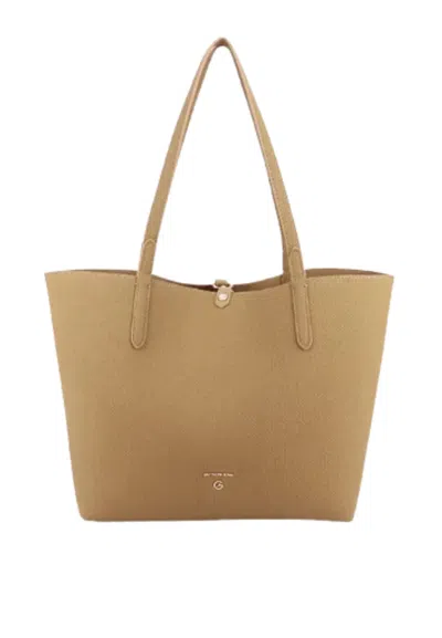 Gattinoni Bag Reve Texture R. Shopping In Marrone