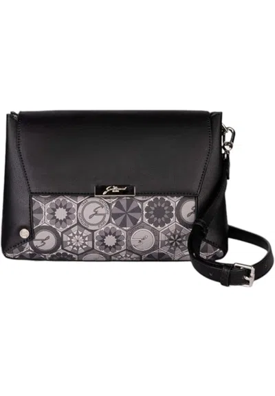 Gattinoni Borsa Teodosia Flap/messenger Pvc In Black