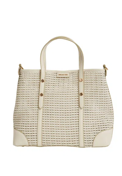 Gattinoni Charlene M. Shopping Bag In Bianco