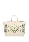 Gattinoni Crystal Shopping Pu Off In White