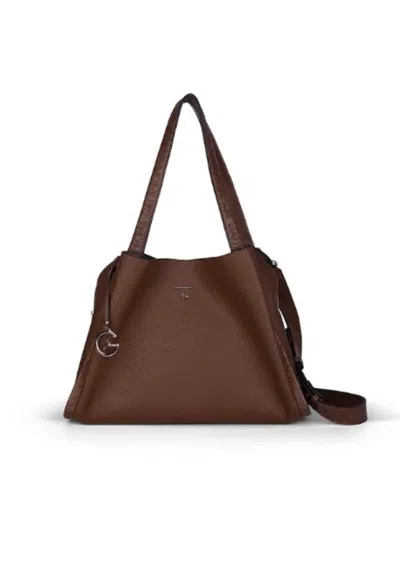 Gattinoni Megan Double Handle Bag In Brown