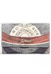 Gattinoni Planetarium M Flap Wallet Pvc In Nero
