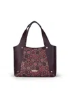 Gattinoni Teodosia Bag L. Double Handle Pvc New Teod./ Burgundy Garnet In Purple
