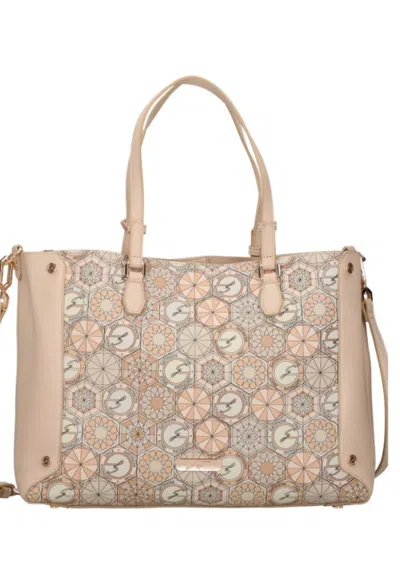 Gattinoni Teodosia Shopping Bag In Beige