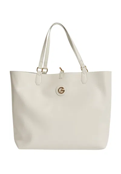 Gattinoni Teod.revers Bag. L Doub.handle In Bianco