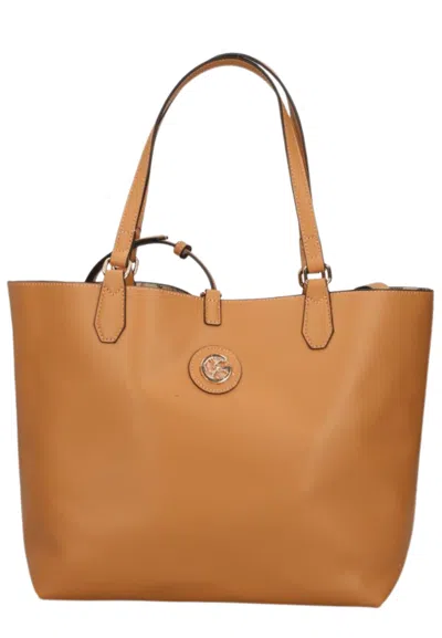 Gattinoni Teod.revers Bag. M. Shopping Pvc In Cuoio