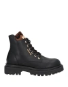 Gattinoni Woman Ankle Boots Black Size 11 Textile Fibers In Black