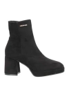 Gattinoni Woman Ankle Boots Black Size 11 Textile Fibers In Black