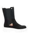 Gattinoni Woman Ankle Boots Black Size 11 Soft Leather In Black