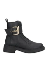 Gattinoni Woman Ankle Boots Black Size 11 Textile Fibers In Black