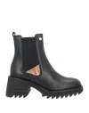 Gattinoni Woman Ankle Boots Black Size 10 Soft Leather In Black