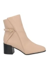 Gattinoni Woman Ankle Boots Blush Size 10 Textile Fibers In Pink