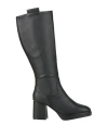 Gattinoni Woman Knee Boots Black Size 10 Polyurethane In Black