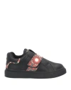 Gattinoni Woman Sneakers Black Size 11 Textile Fibers In Black