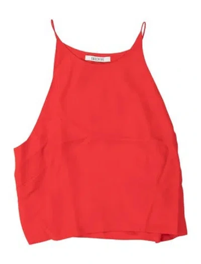 Pre-owned Gauchère Asymmetrical Sleeveless Top In Orange