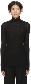 Gauchère Black Virgin Wool Turtleneck In Black