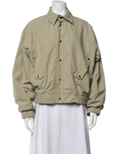 Pre-owned Gauchère Bomber Jacket W/ Tags In Green/neutrals