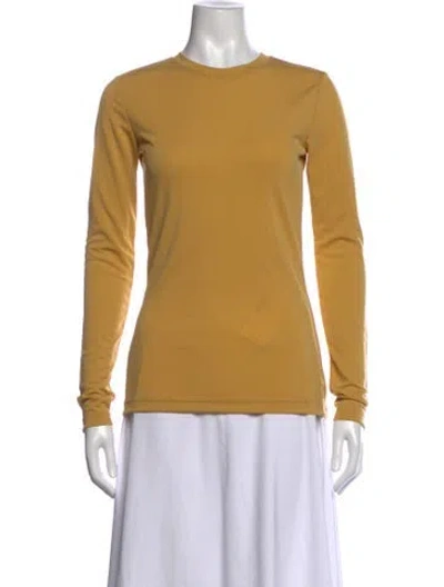 Pre-owned Gauchère Crew Neck Long Sleeve Top W/ Tags In Yellow