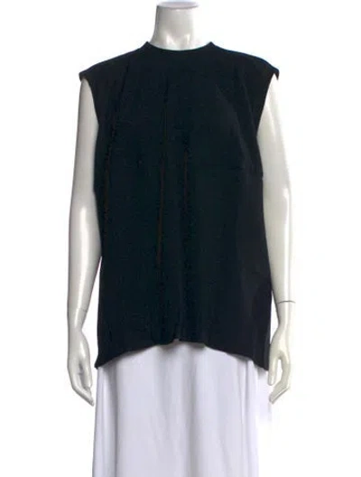 Pre-owned Gauchère Crew Neck Sleeveless Top W/ Tags In Black