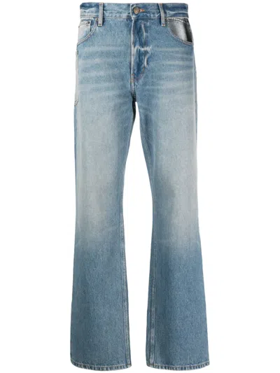 Gauchère Cut-out Straight-leg Jeans In Animal Print