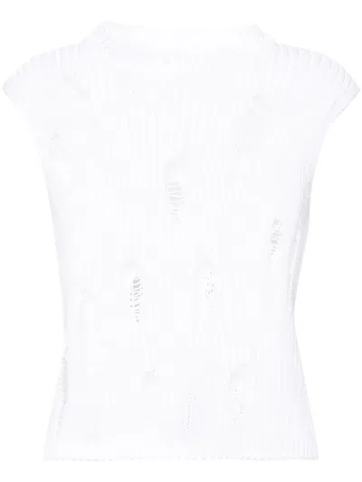 GAUCHÈRE DISTRESSED COTTON VEST