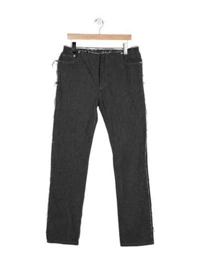 Pre-owned Gauchère High-rise Straight Leg Jeans In Gray