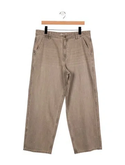 Pre-owned Gauchère High-rise Wide Leg Jeans In Neutral