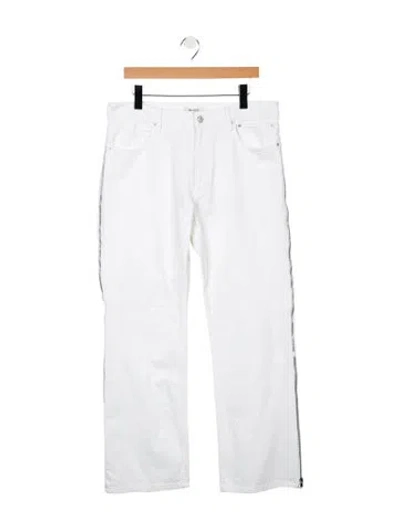 Pre-owned Gauchère High-rise Wide Leg Jeans In White