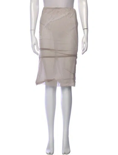 Pre-owned Gauchère Knee-length Skirt In Gray