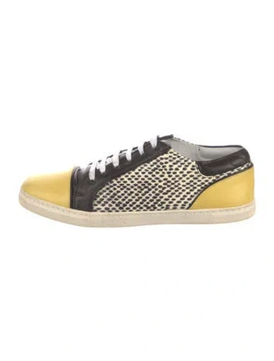 Pre-owned Gauchère Leather Sneakers In Neutral