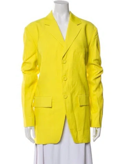 Pre-owned Gauchère Linen Blazer In Yellow