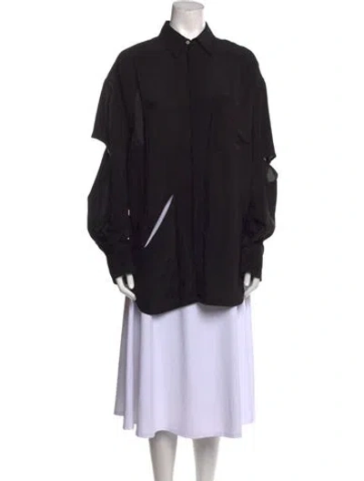 Pre-owned Gauchère Long Sleeve Tunic In Black