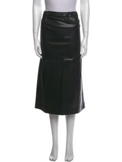 Pre-owned Gauchère Midi Length Skirt In Black