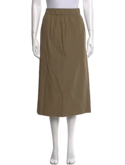 Pre-owned Gauchère Midi Length Skirt In Green