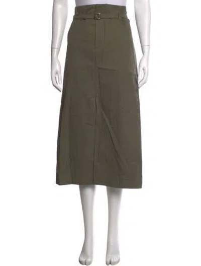 Pre-owned Gauchère Midi Length Skirt In Green