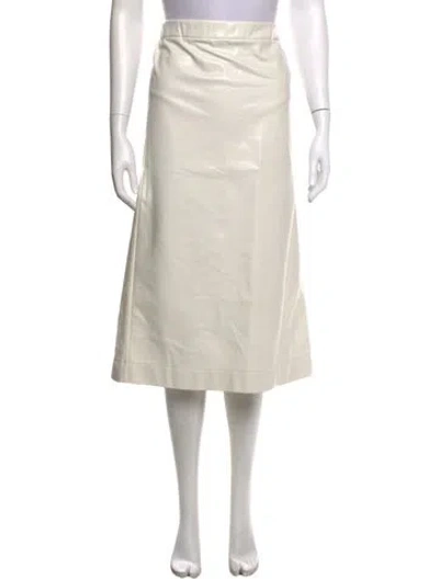 Pre-owned Gauchère Midi Length Skirt In Neutrals