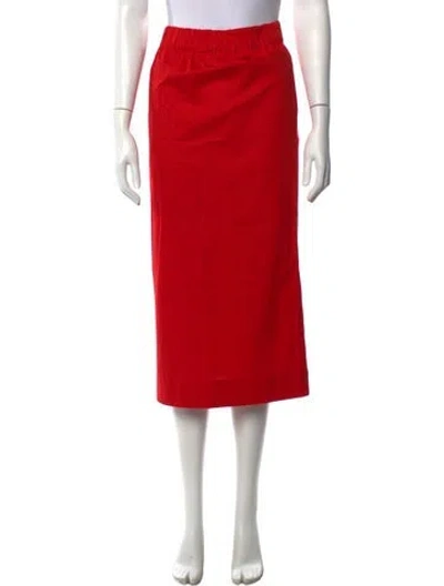 Pre-owned Gauchère Midi Length Skirt W/ Tags In Red